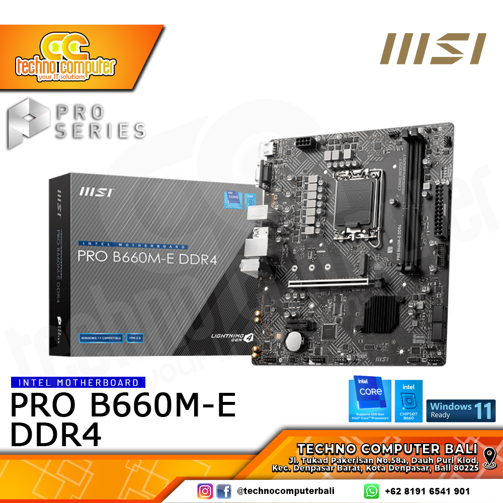 MSI PRO B660M-E DDR4 - mATX, LGA1700, B660, DDR4
