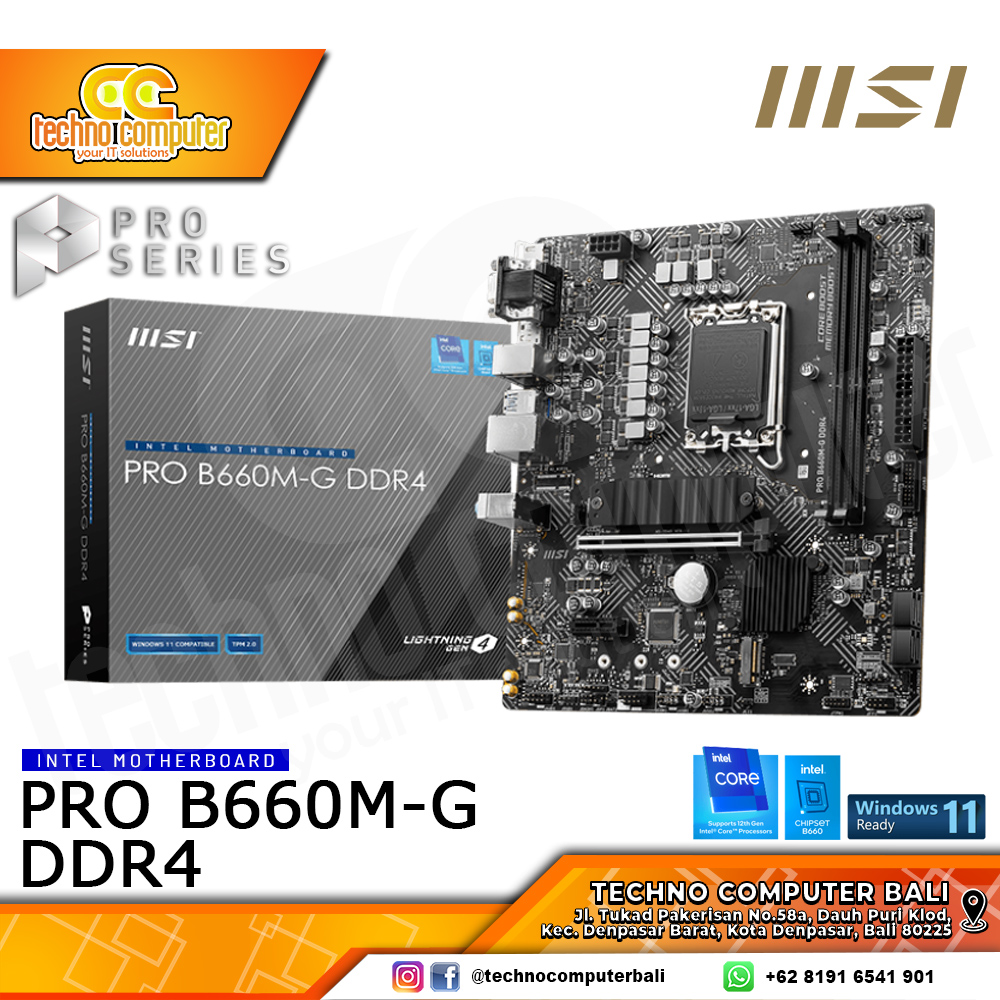 MSI PRO B660M-G DDR4 - mATX, LGA1700, B660, DDR4