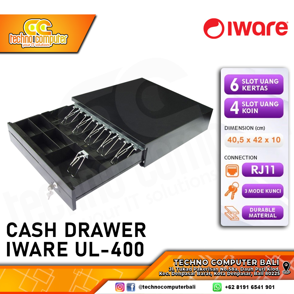 CASH DRAWER IWARE UL-400 (48x49x16cm)