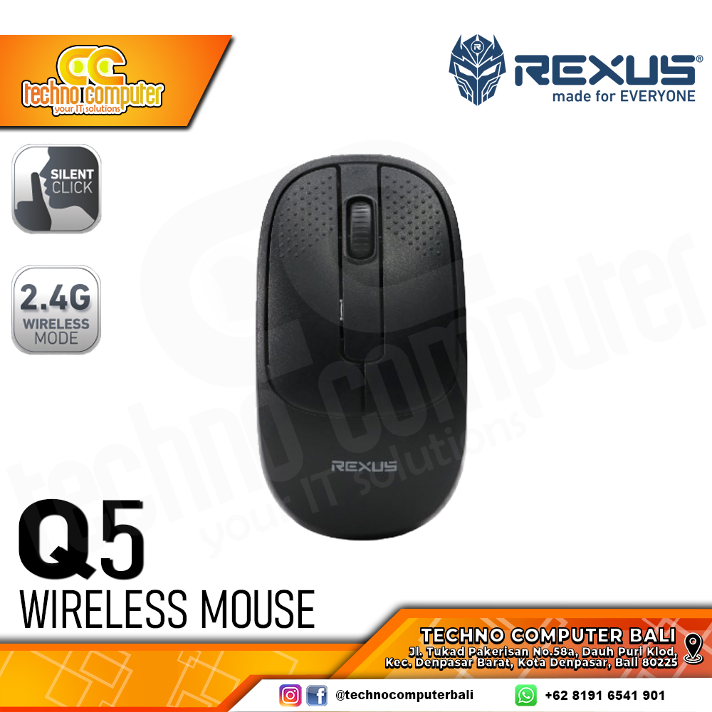 REXUS Q5 Wireless - Office Mouse Wireless