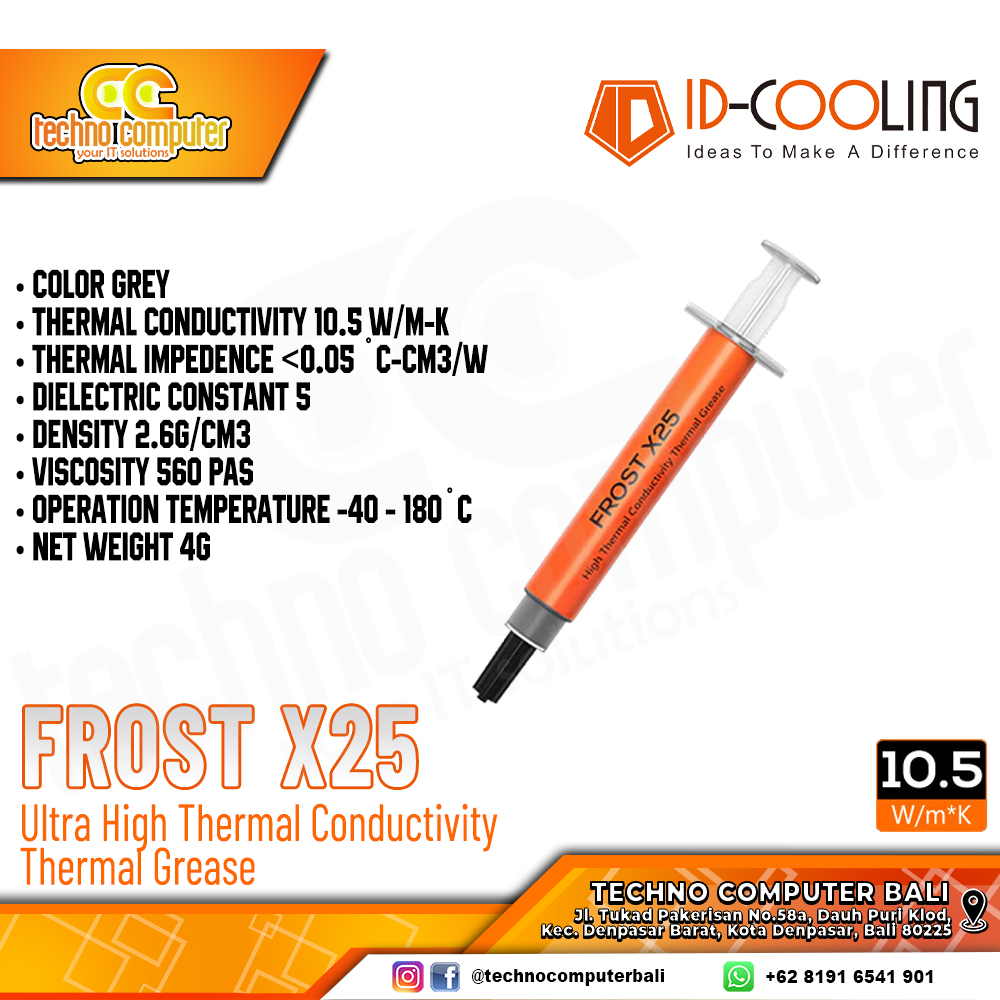 PASTA PROSESOR ID-COOLING FROST X25 Thermal Paste - 4gr