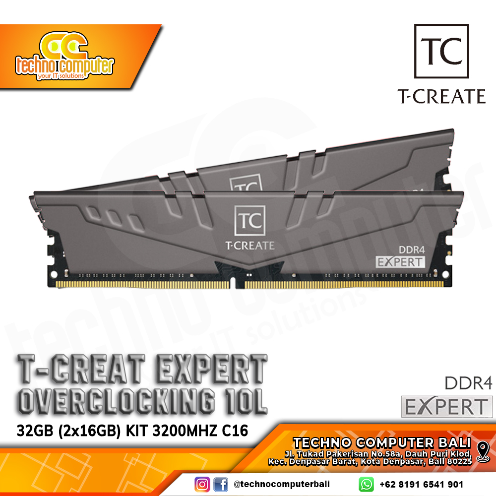 DDR4 TEAM T-CREATE EXPERT 32GB (2x16GB) Kit 3200MHz