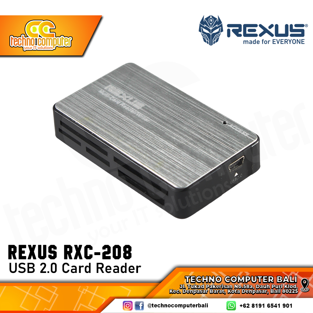 CARD READER REXUS RXC-208 USB 2.0