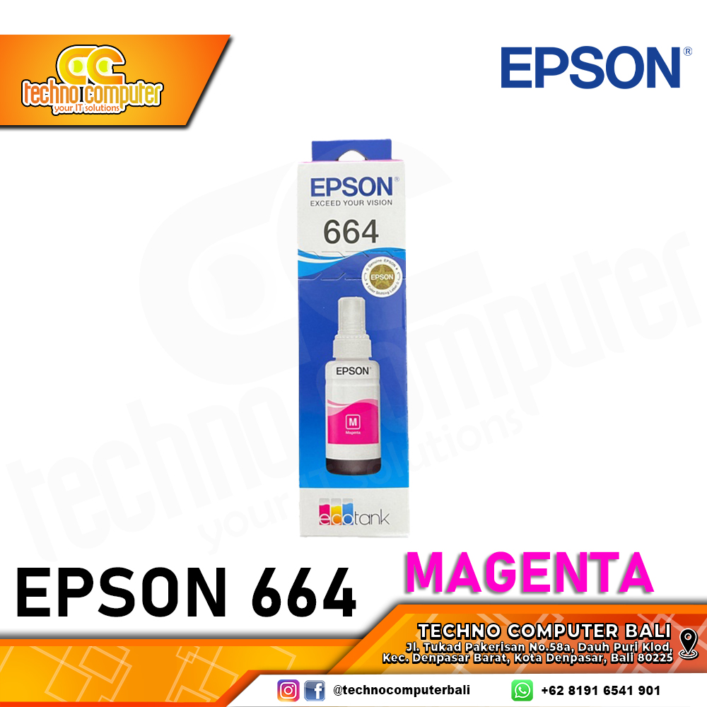 REFILL TINTA EPSON 664 MAGENTA ORIGINAL