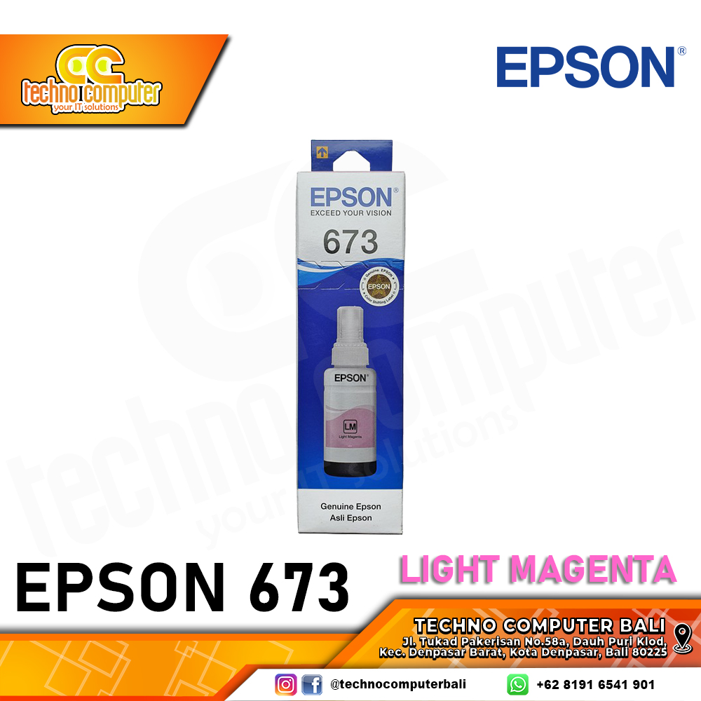 REFILL TINTA EPSON 673 LIGHT MAGNETA ORIGINAL