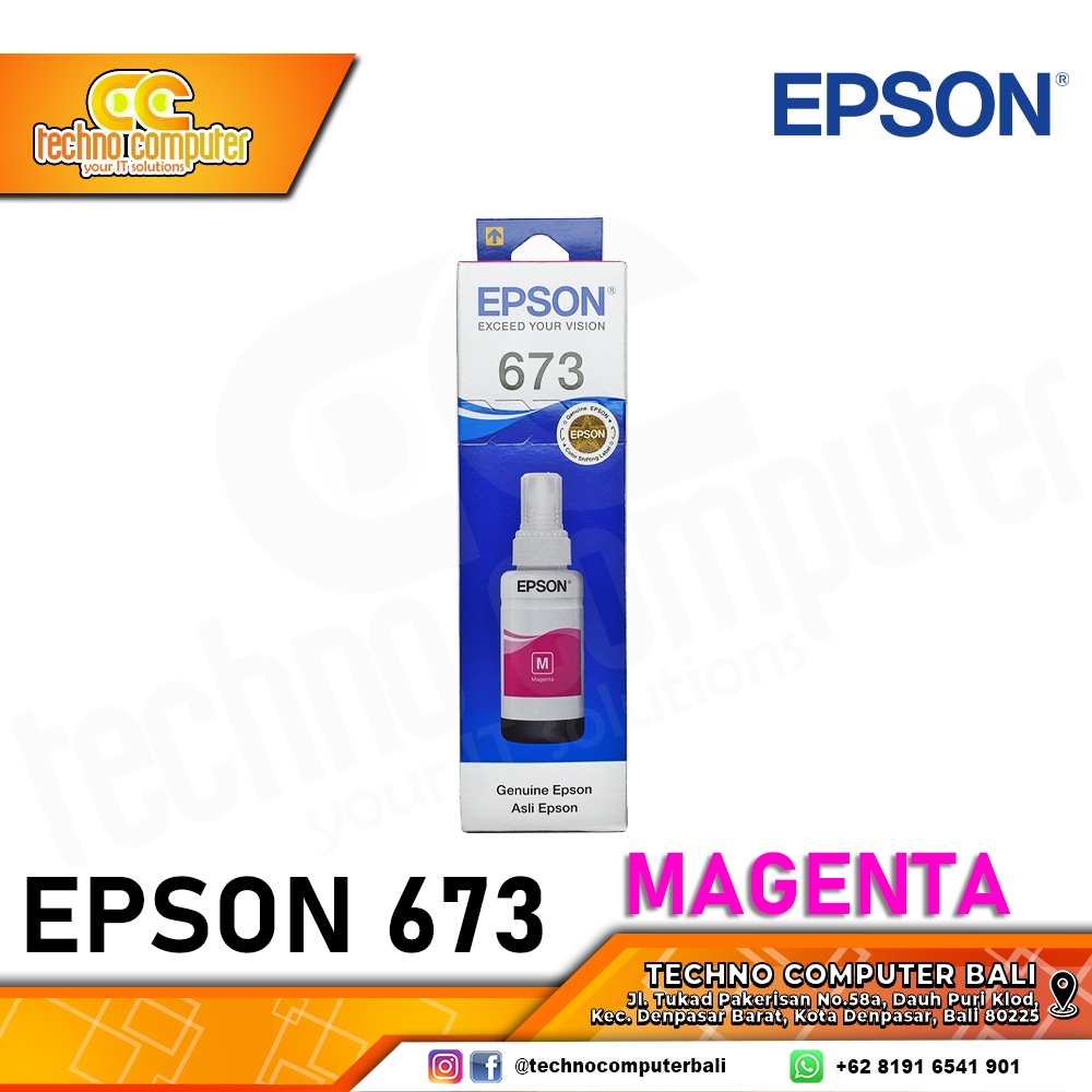 REFILL TINTA EPSON 673 MAGNETA ORIGINAL