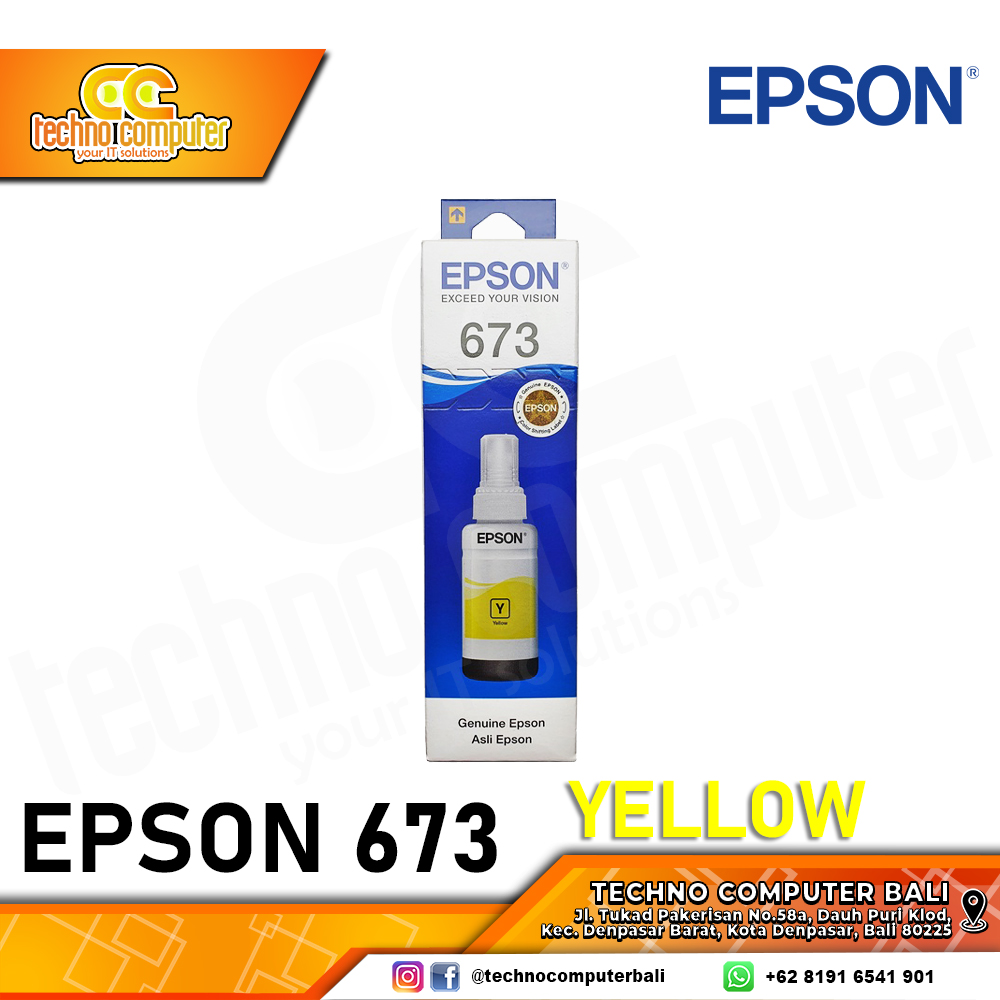 REFILL TINTA EPSON 673 YELLOW ORIGINAL