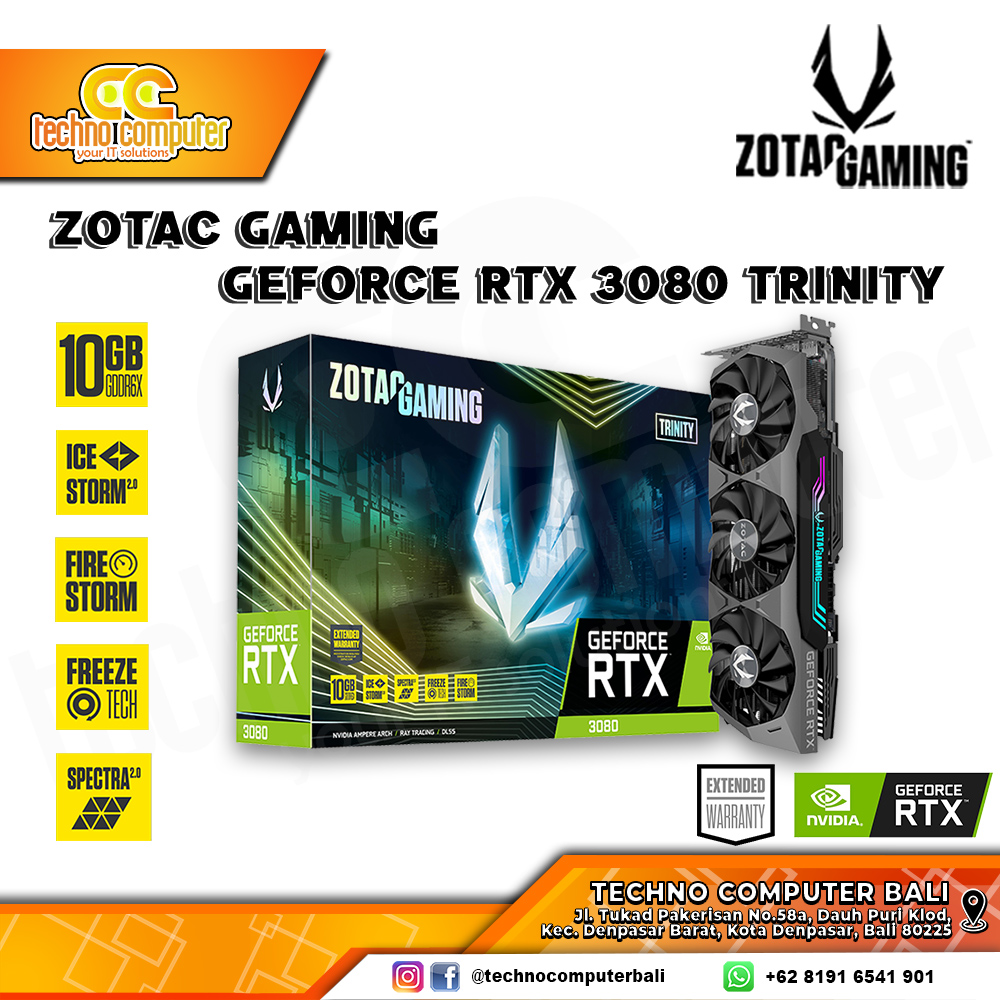ZOTAC GAMING NVIDIA GeForce RTX 3080 Trinity 10GB GDDR6X