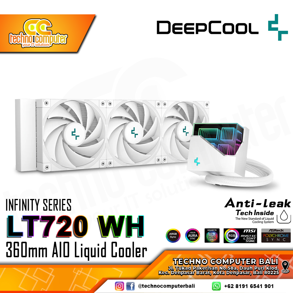 DEEPCOOL LT720 White - CPU Cooler - 360mm AIO Liquid Cooler