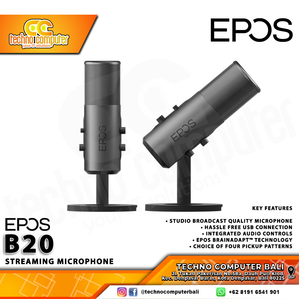 MICROPHONE EPOS B20 - USB Streaming Microphone