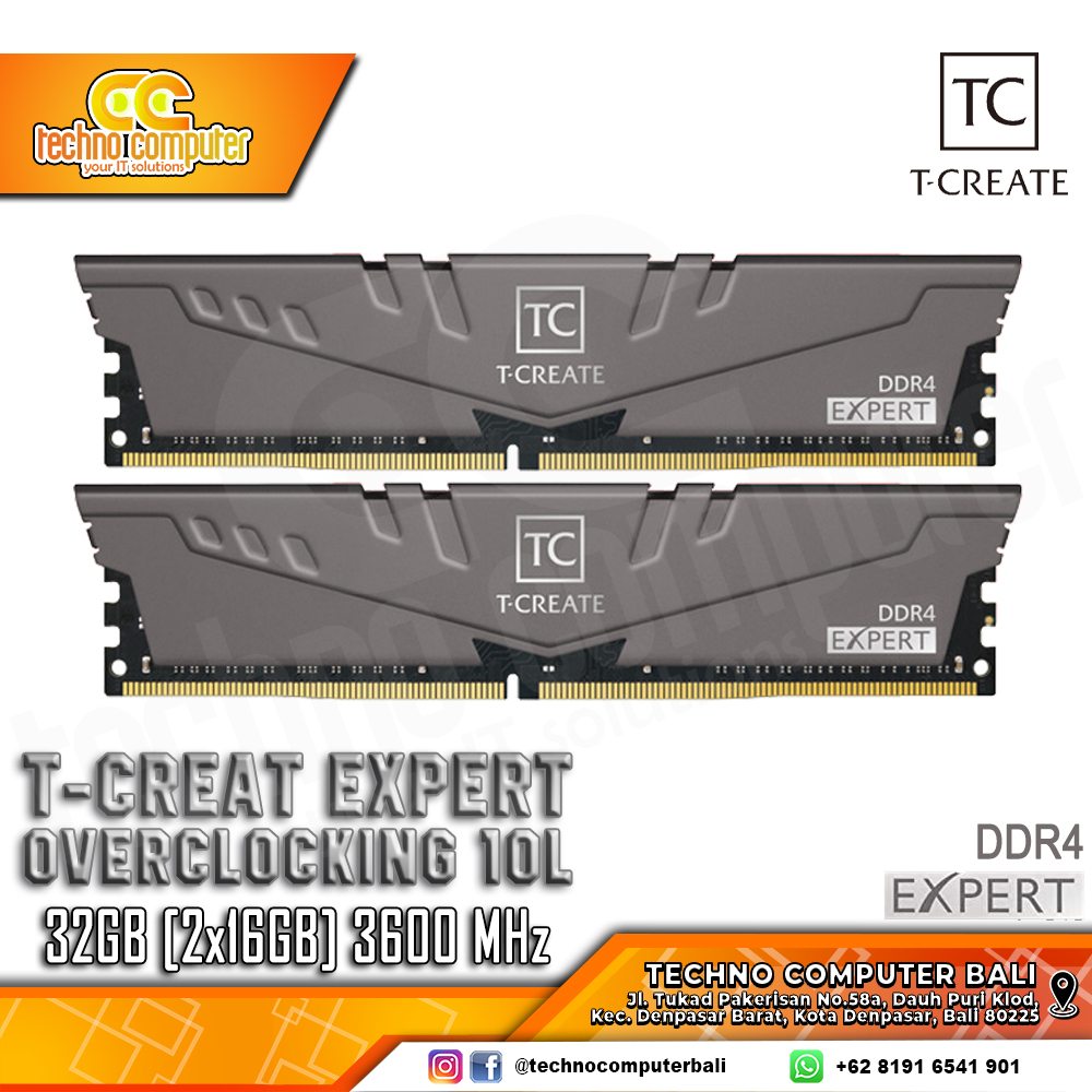 DDR4 TEAM T-CREATE EXPERT 32GB (2x16GB) Kit 3600MHz