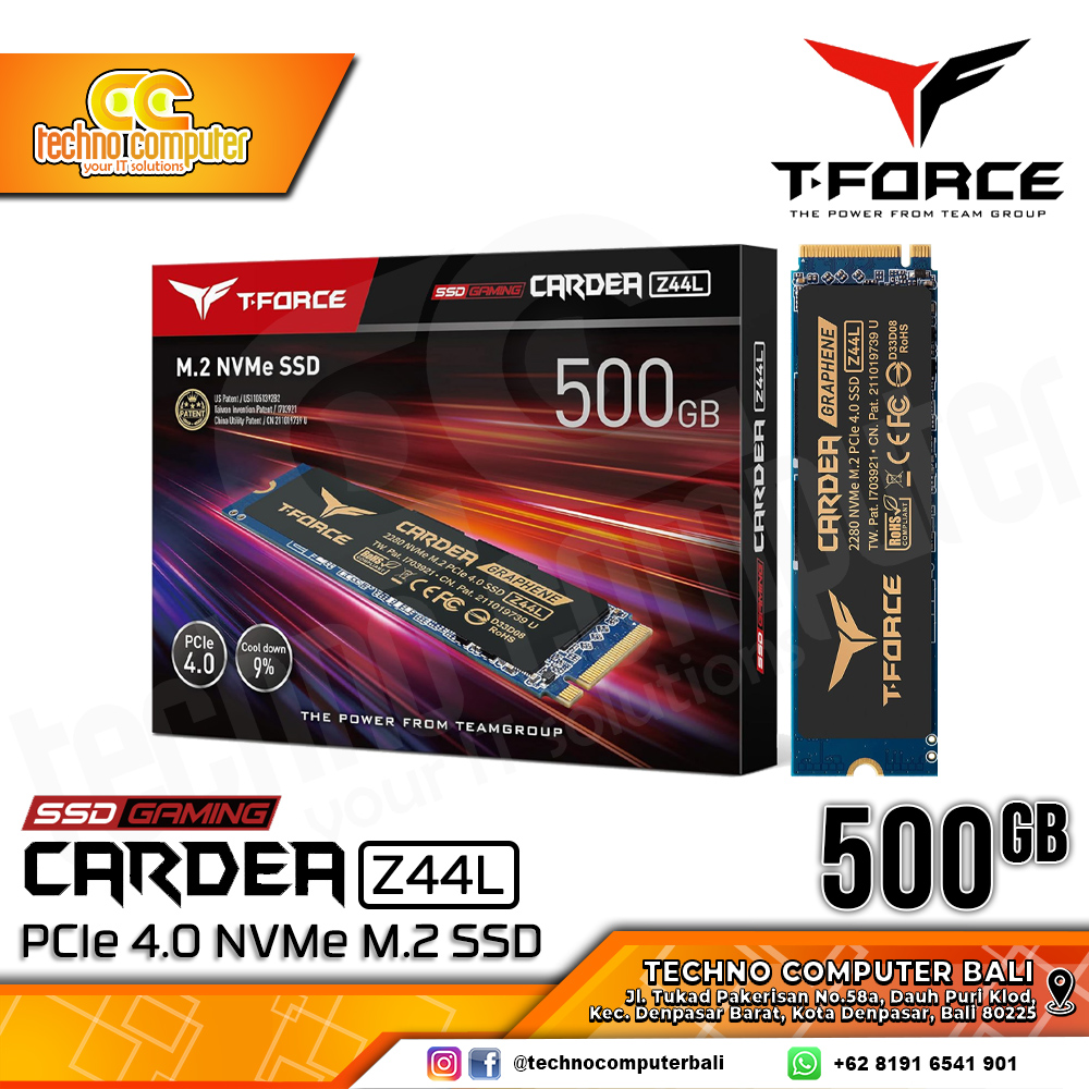 SSD T-FORCE CARDEA Z44L M.2 NVMe 2280 PCIe Gen4 x4 - 500GB