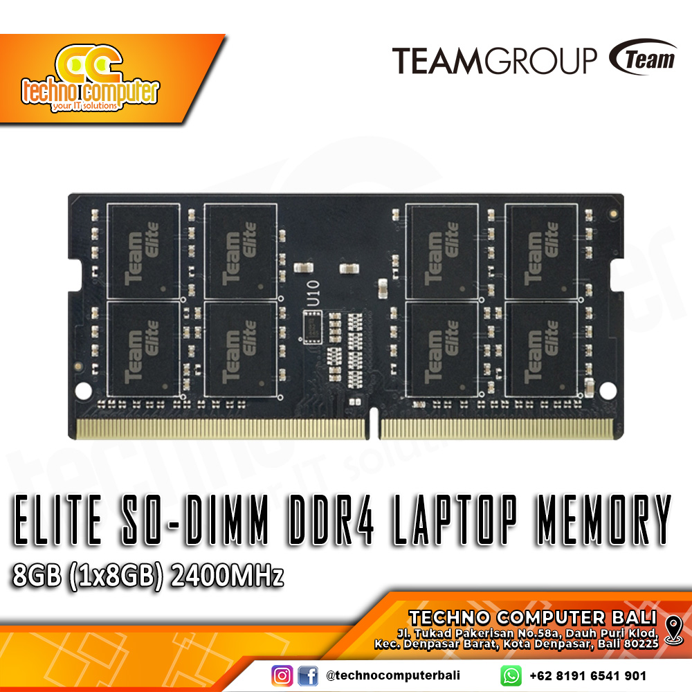 SODIMM DDR4 TEAM ELITE 8GB (1x8GB) Single 2400MHz