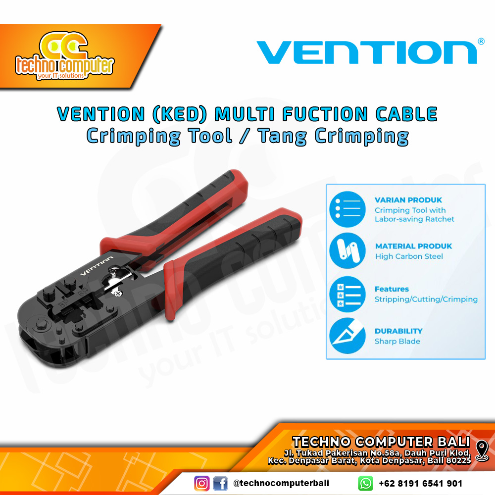 VENTION Multi Function Cable Crimping Tool - KEDB0