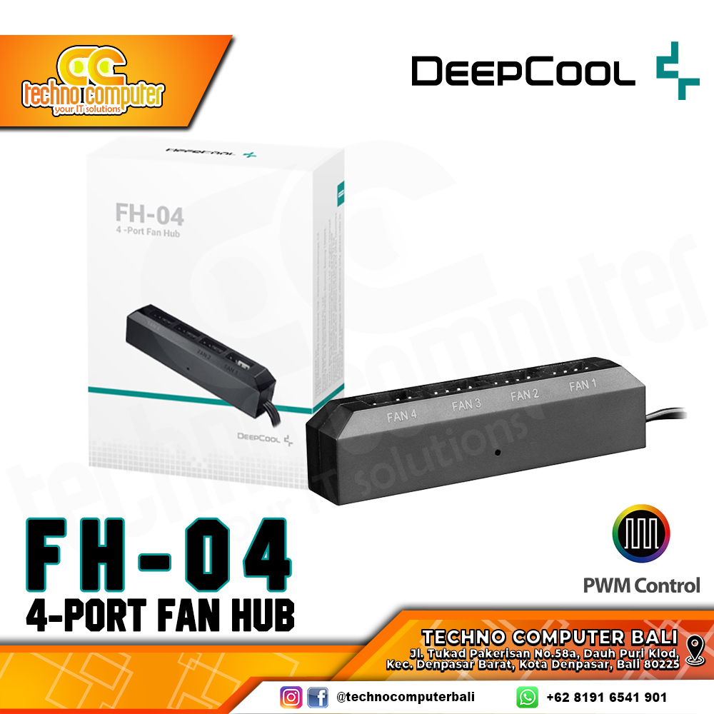 DEEPCOOL FH-04 - Fan Hub 4 Ports PWM Port