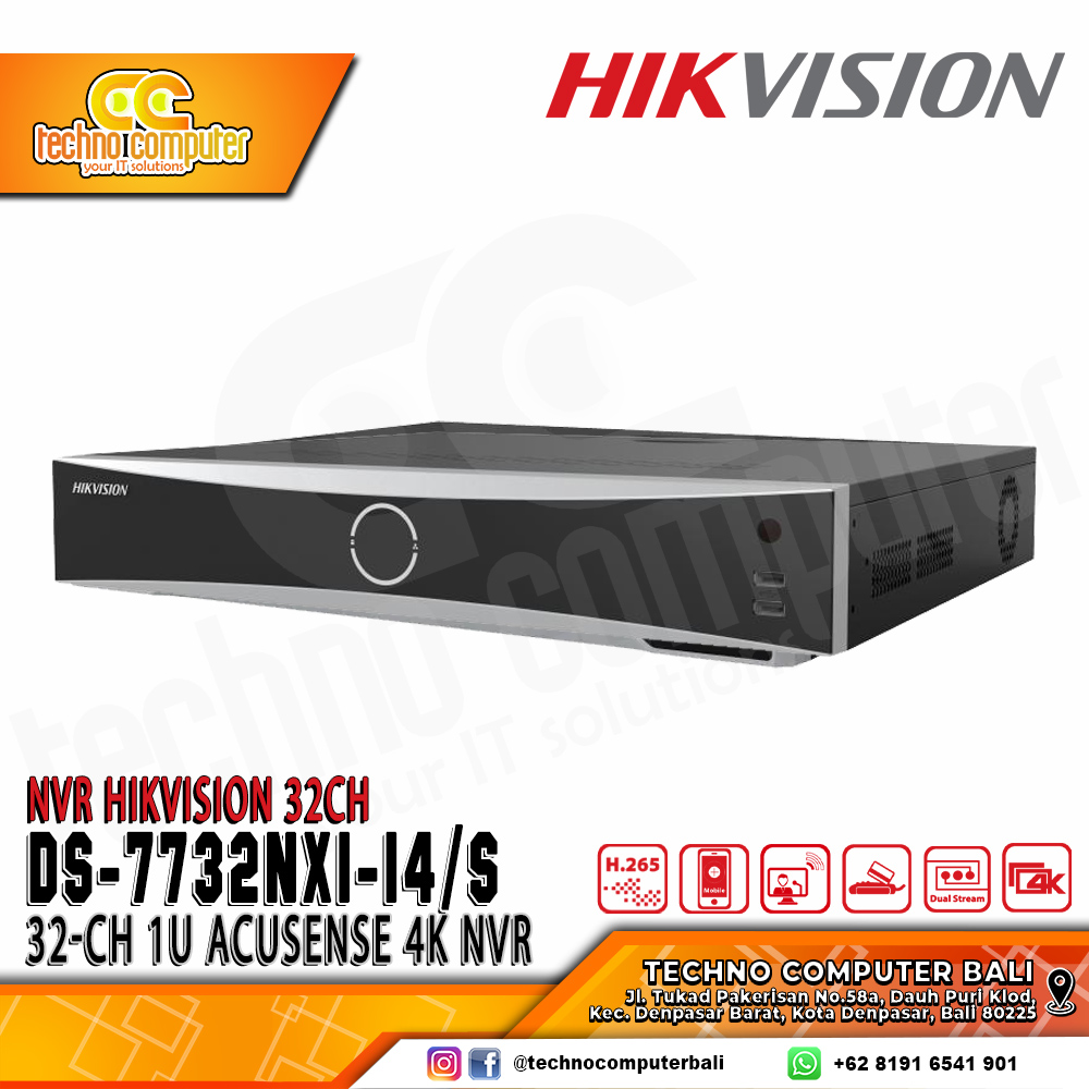 NVR HIKVISION 32CH DS-7732NIXI-I4/S
