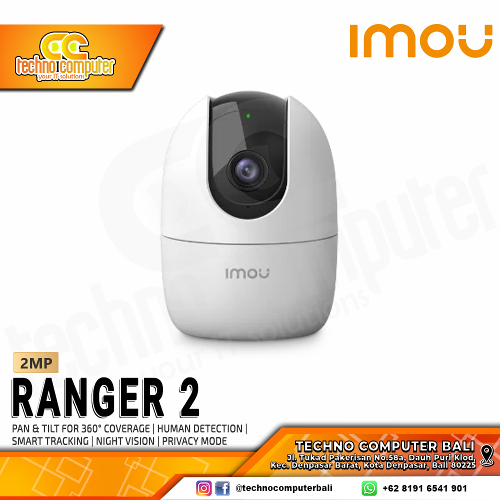 IMOU Ranger 2 IPC-A22EP 2MP 1080P INDOOR Wi-Fi Camera CCTV