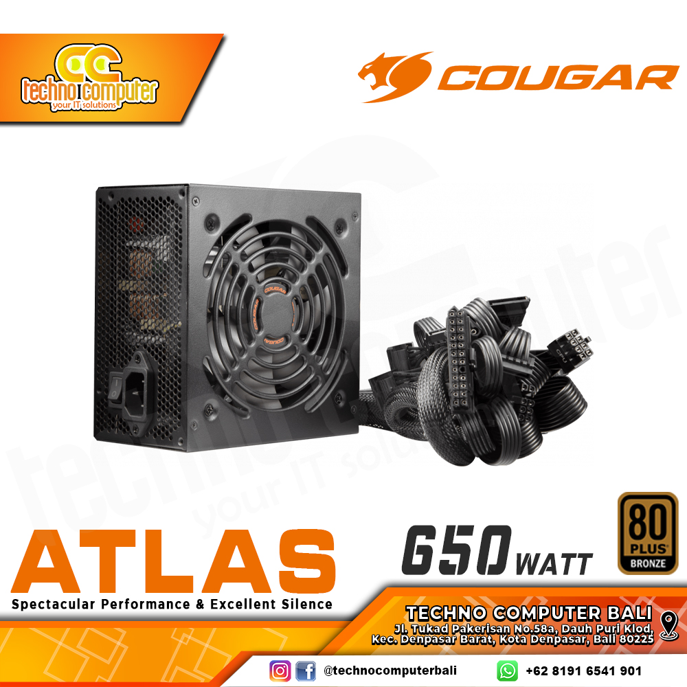 COUGAR ATLAS 650W 80+ Bronze - Non Modular