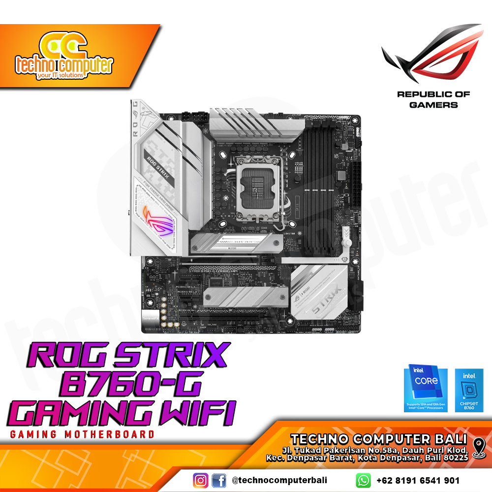 ASUS ROG STRIX B760-G GAMING WIFI - mATX, LGA1700, B760, DDR5