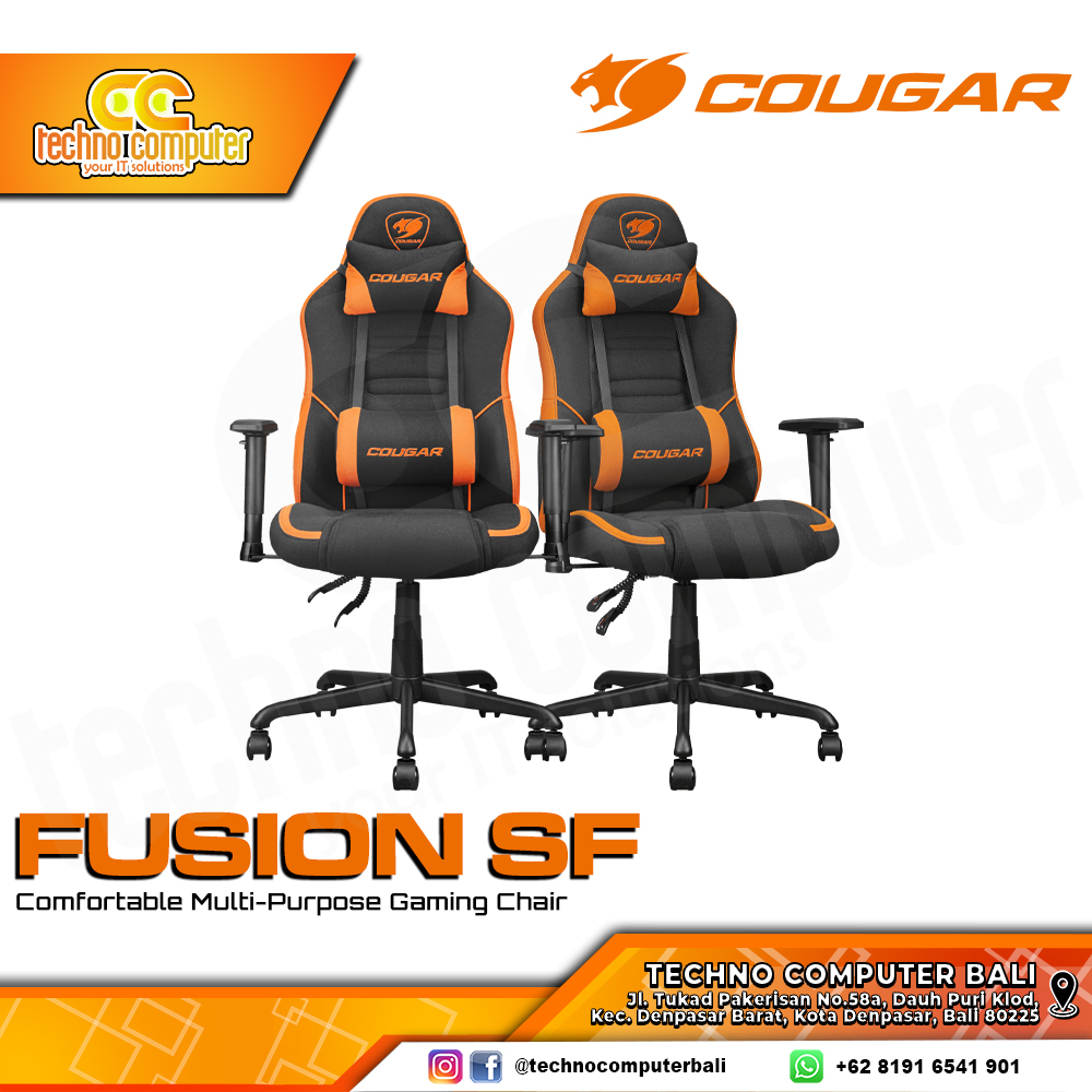 KURSI GAMING COUGAR FUSION SF GAMING CHAIR 2D Armrest - FUSION SF