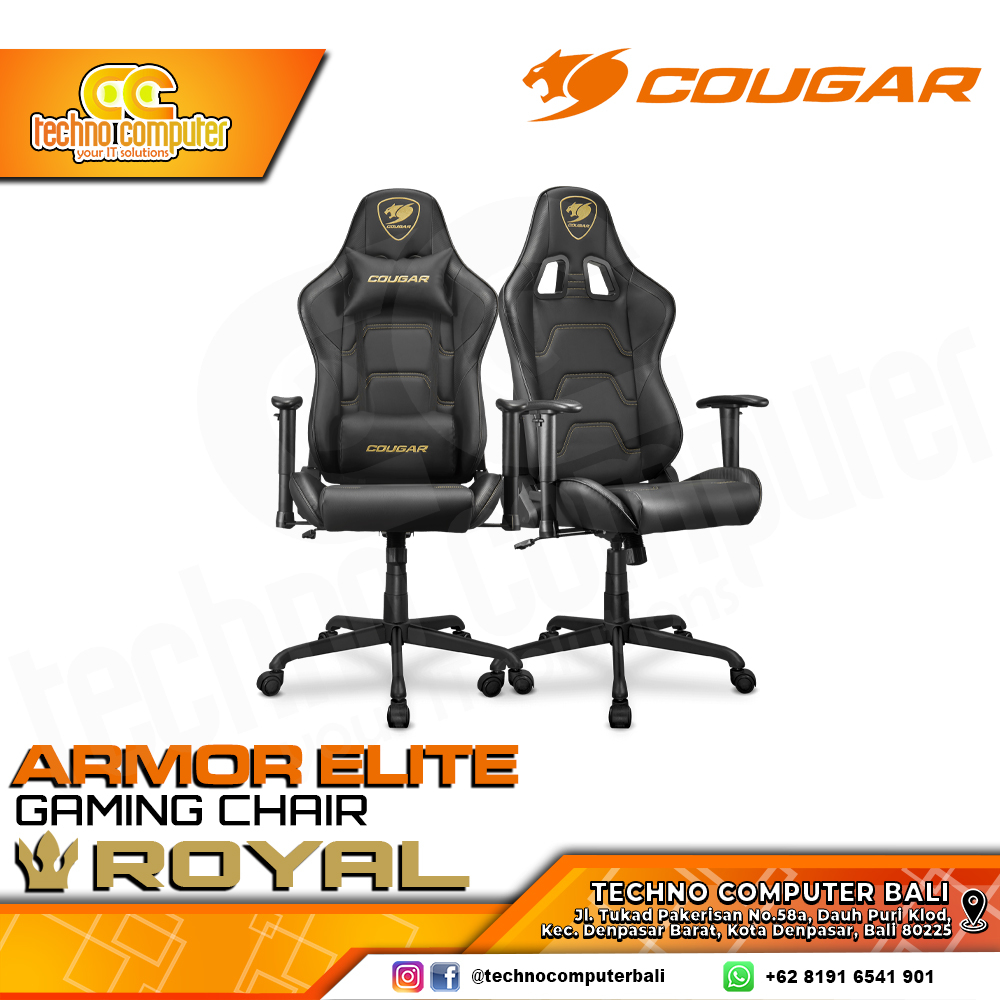 KURSI GAMING COUGAR ARMOR ELITE GAMING CHAIR 2D Armrest - ARMOR ELITE ROYAL