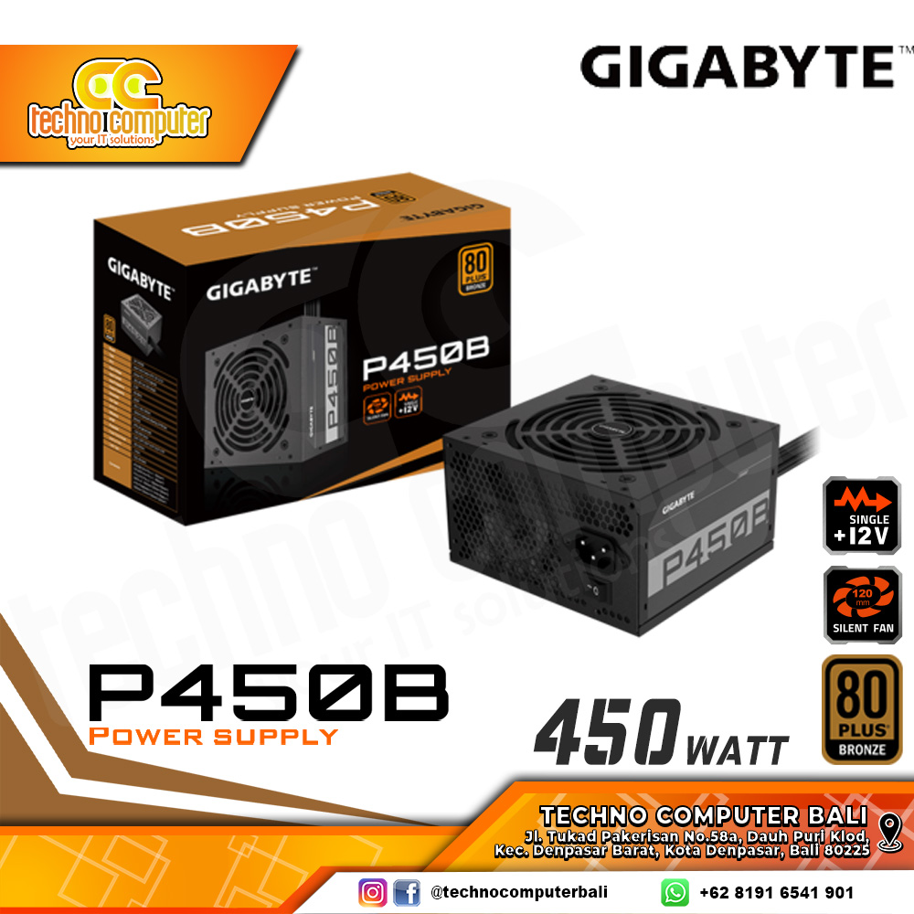 GIGABYTE P450B 450Watt 80+ Bronze - Non Modular
