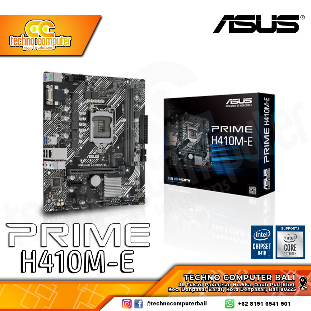 ASUS PRIME H410M-E - mATX, LGA1200, H410, DDR4