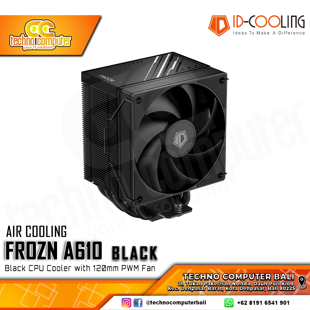 ID-COOLING FROZN A610 BLACK - CPU Cooler - 120mm Air Cooler