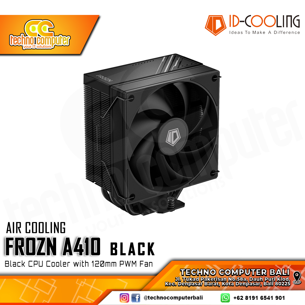 ID-COOLING FROZN A410 BLACK - CPU Cooler - 120mm Air Cooler