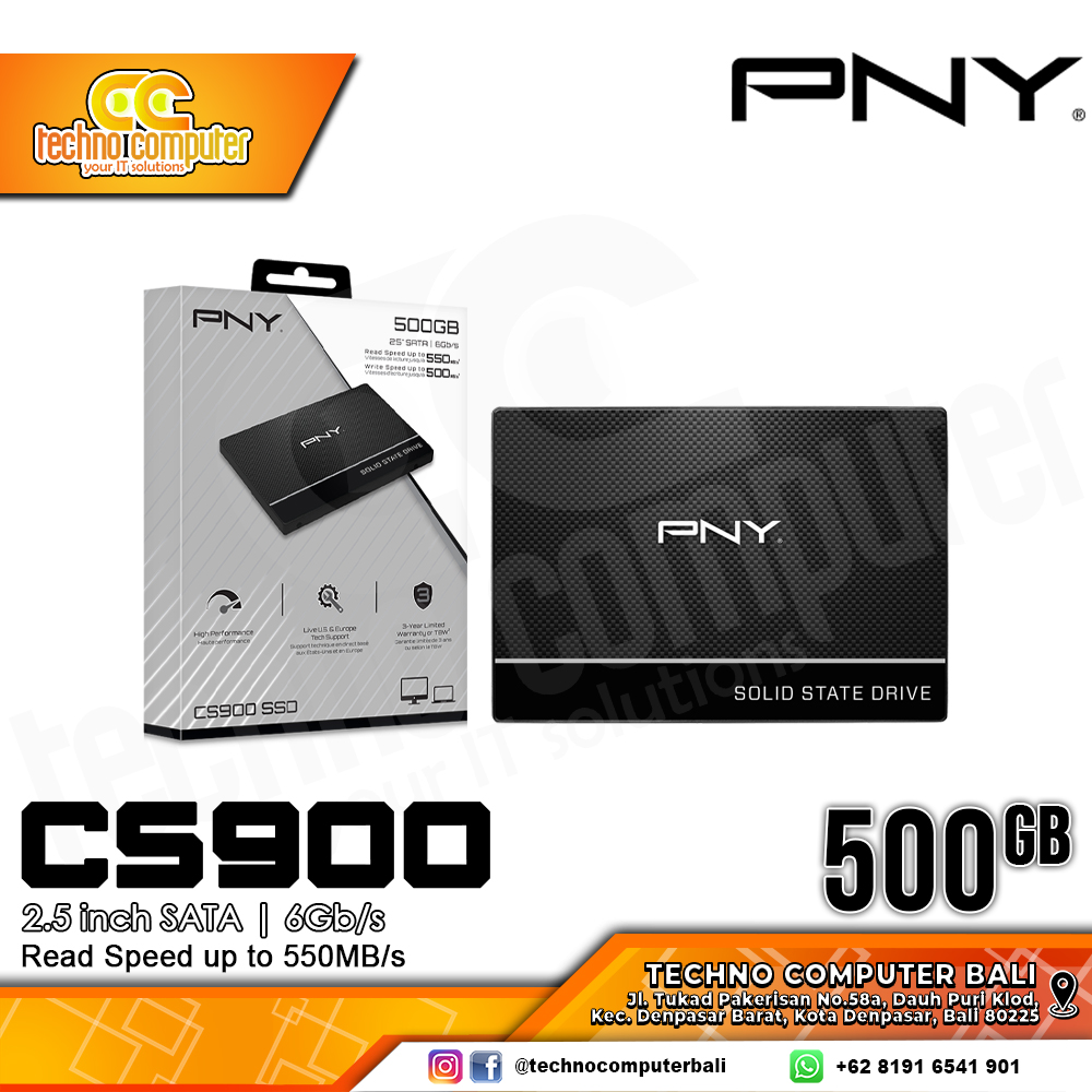 SSD PNY CS900 SATA III 2.5 inch - 500GB