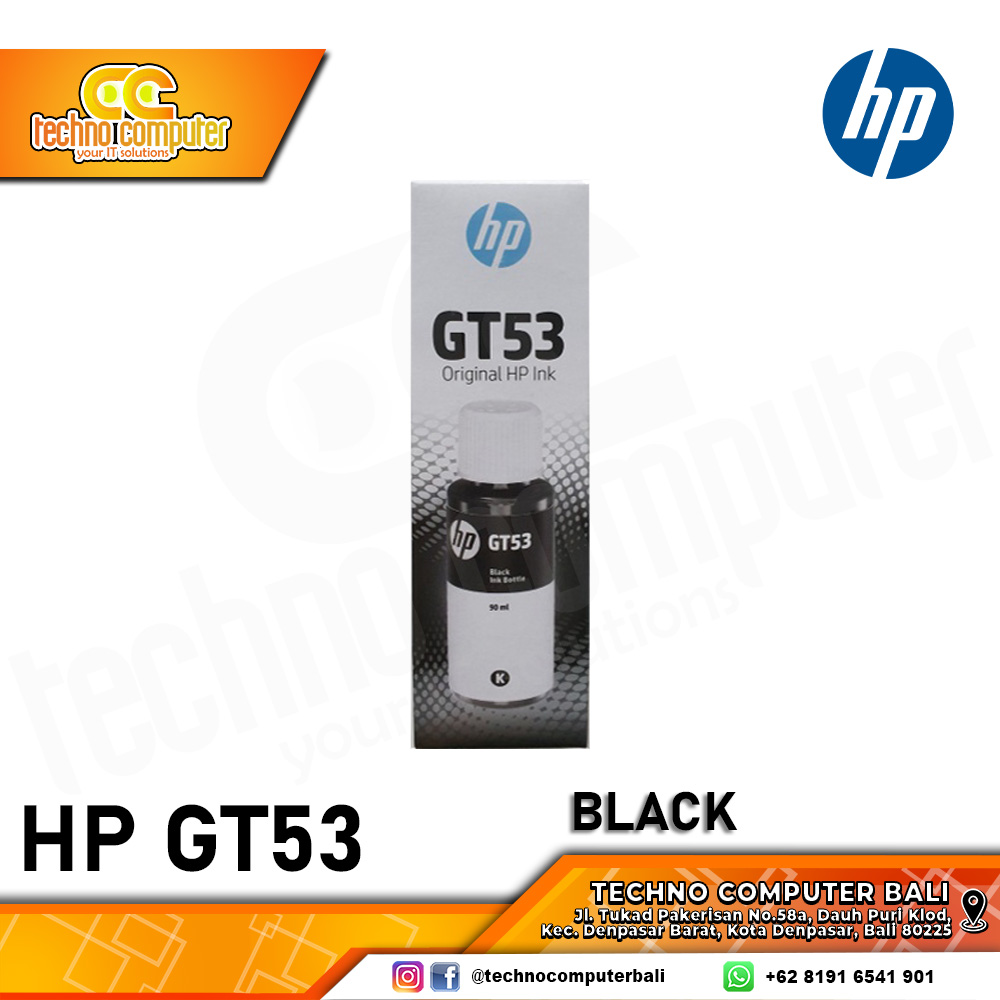 REFILL TINTA HP GT53 BLACK ORIGINAL