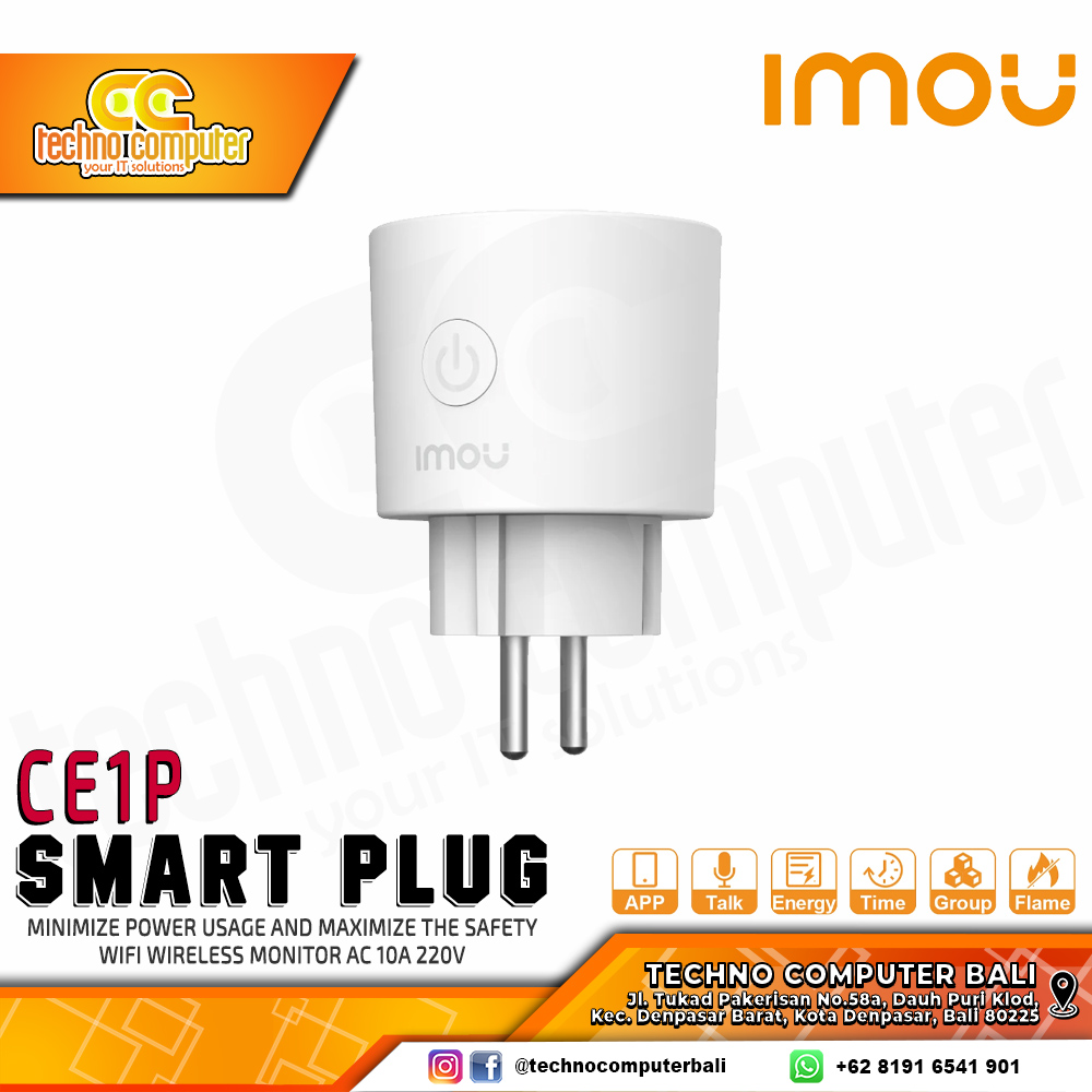 IMOU Smart Plug CE1P WiFi Wireless Monitor AC 10A 220V