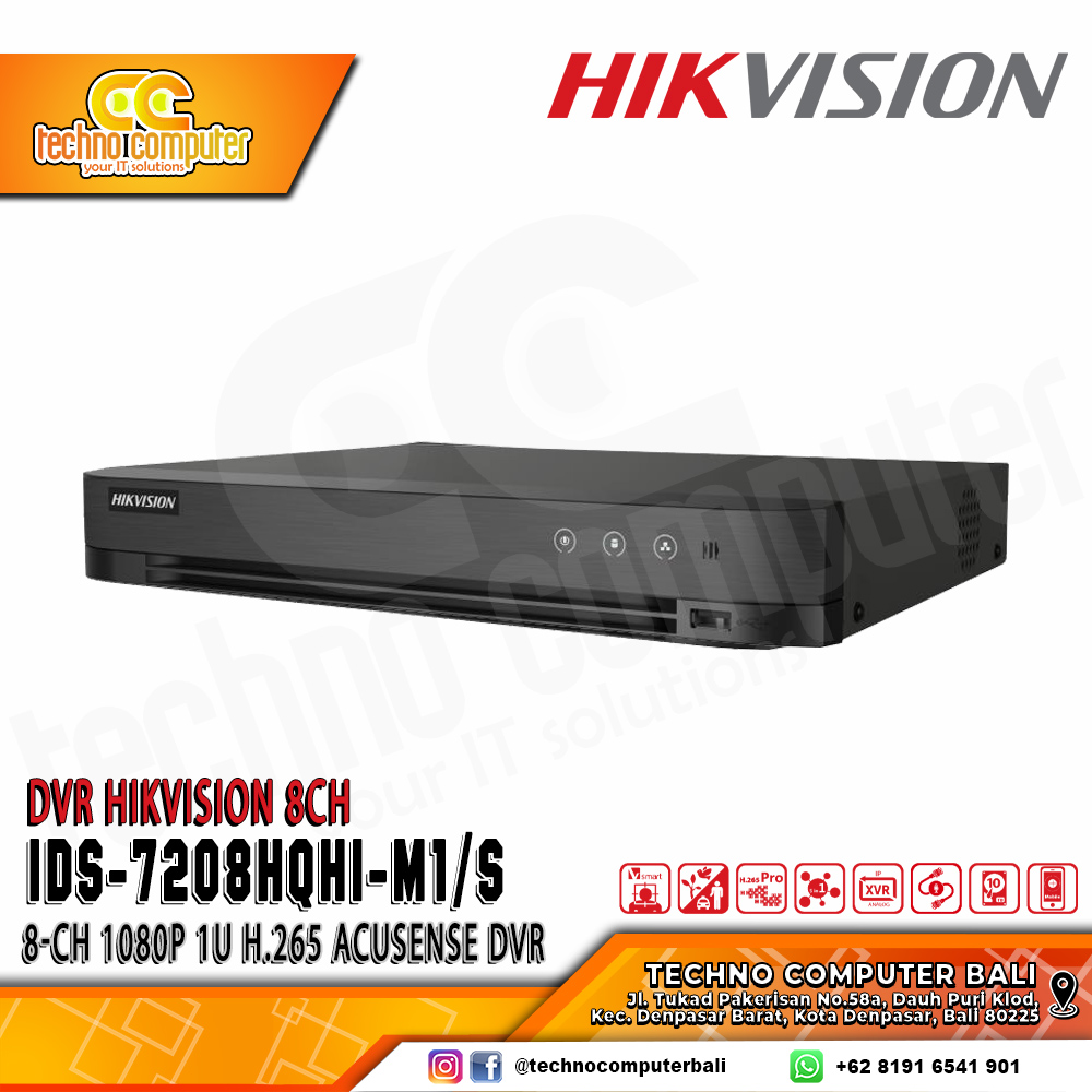 DVR HIKVISION 8CH iDS-7208HQHI-M1/S