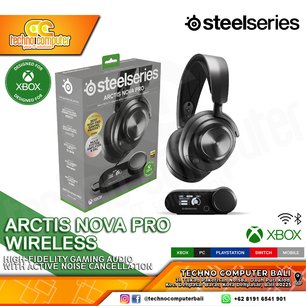 HEADSET STEELSERIES ARCTIS NOVA Pro for Xbox Wireless Black - Gaming Headset