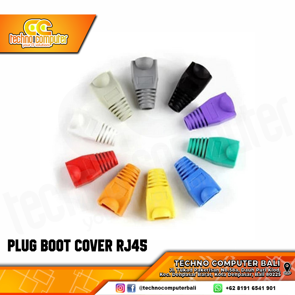 Karet Konektor UTP RJ45 Plug Boot Cover Pelindung RJ 45 Plugboot AC32