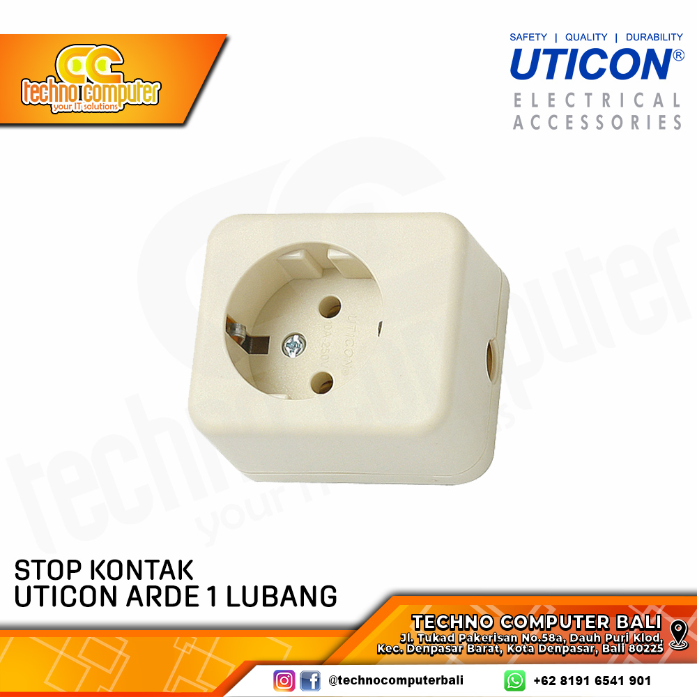 STOP KONTAK / TERMINAL UTICON ARDE 1 LUBANG