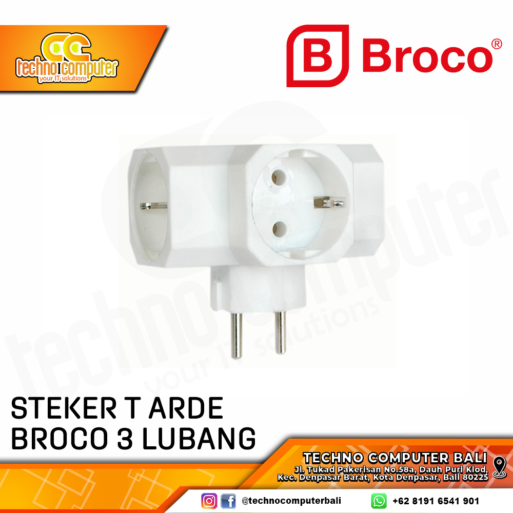 STEKER T-ARDE BROCO 3 LUBANG