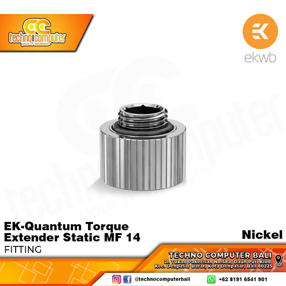 EKWB EK-Quantum Torque Extender Static MF 14 - Nickel