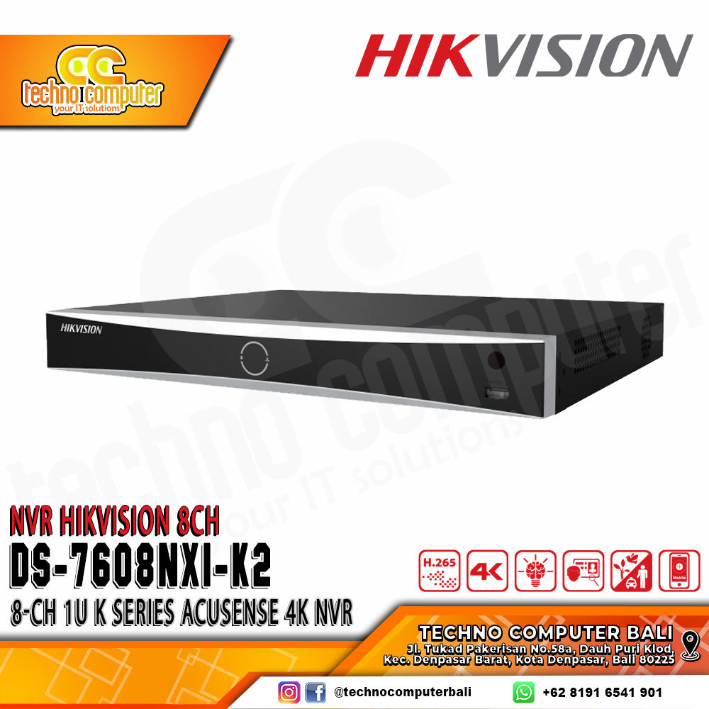 NVR HIKVISION 8CH DS-7608NXI-K2
