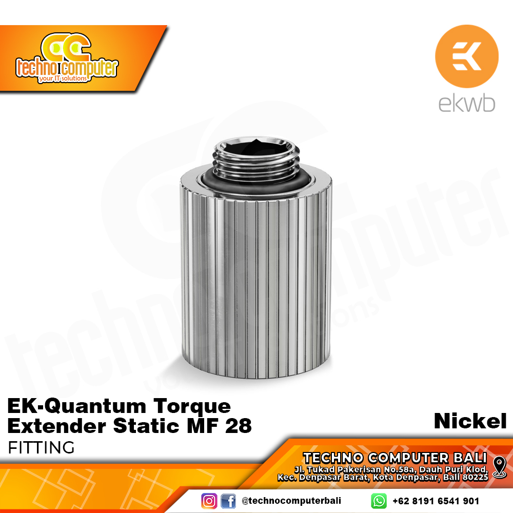 EKWB EK-Quantum Torque Extender Static MF 28 - Nickel