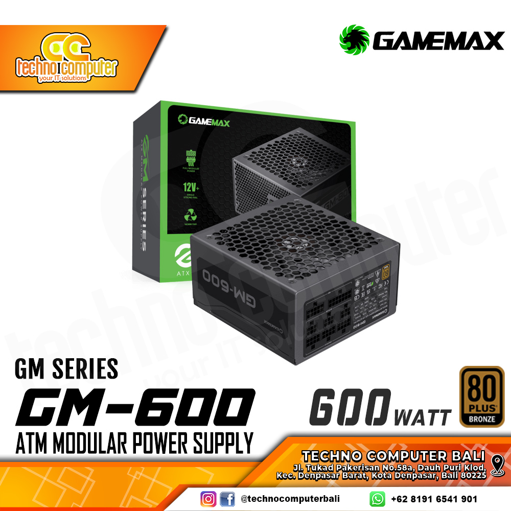 GAMEMAX GM-600 600W 80+ Bronze - Full Modular