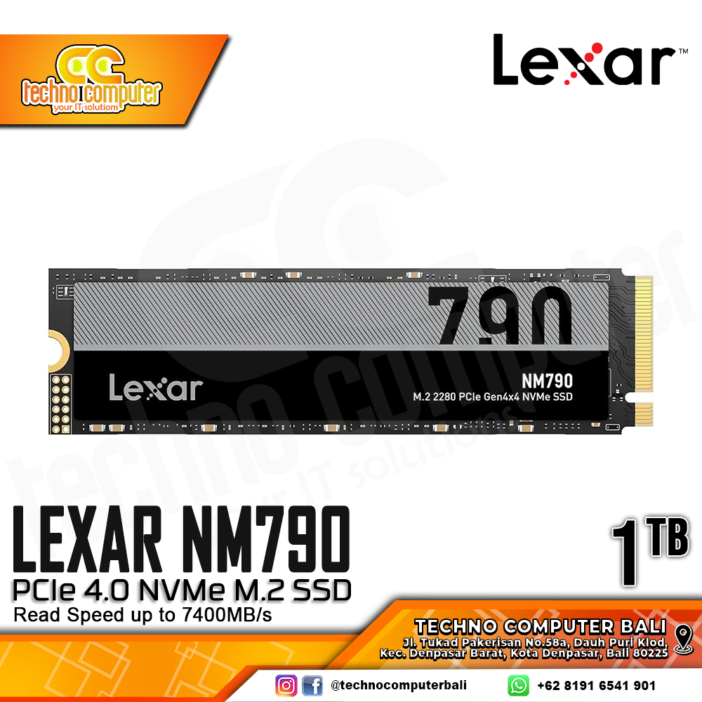 SSD LEXAR NM790 M.2 NVMe 2280 PCIe Gen4 x4 - 1TB