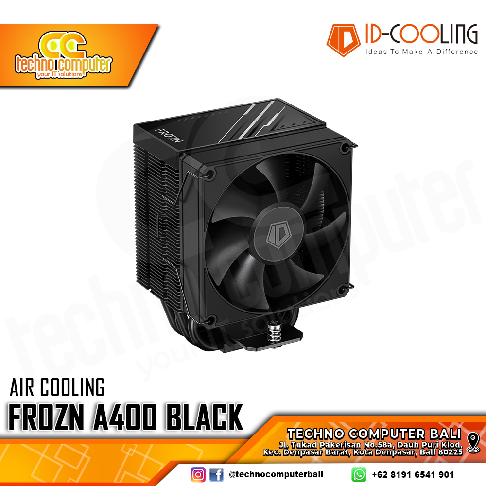 ID-COOLING FROZN A400 BLACK - CPU Cooler - 92mm Air Cooler