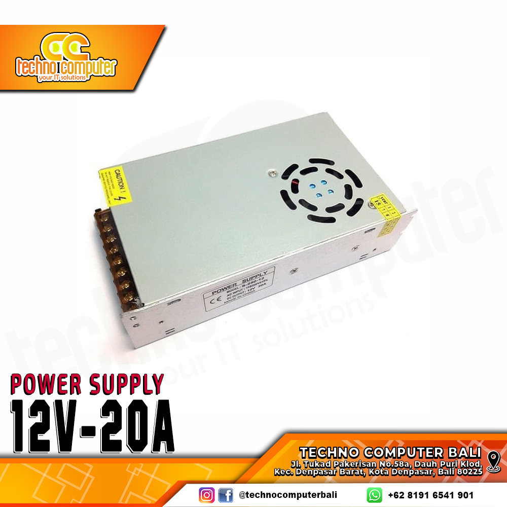 POWER SUPPLY CCTV 298 WZ-1220J 12V-20A 