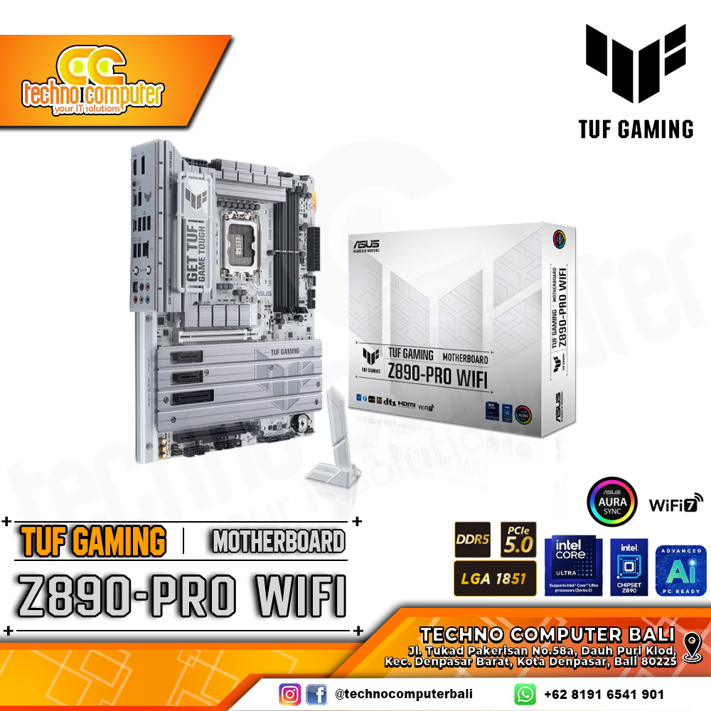 ASUS TUF GAMING Z890-PRO WIFI - ATX, LGA1851, Z890, DDR5