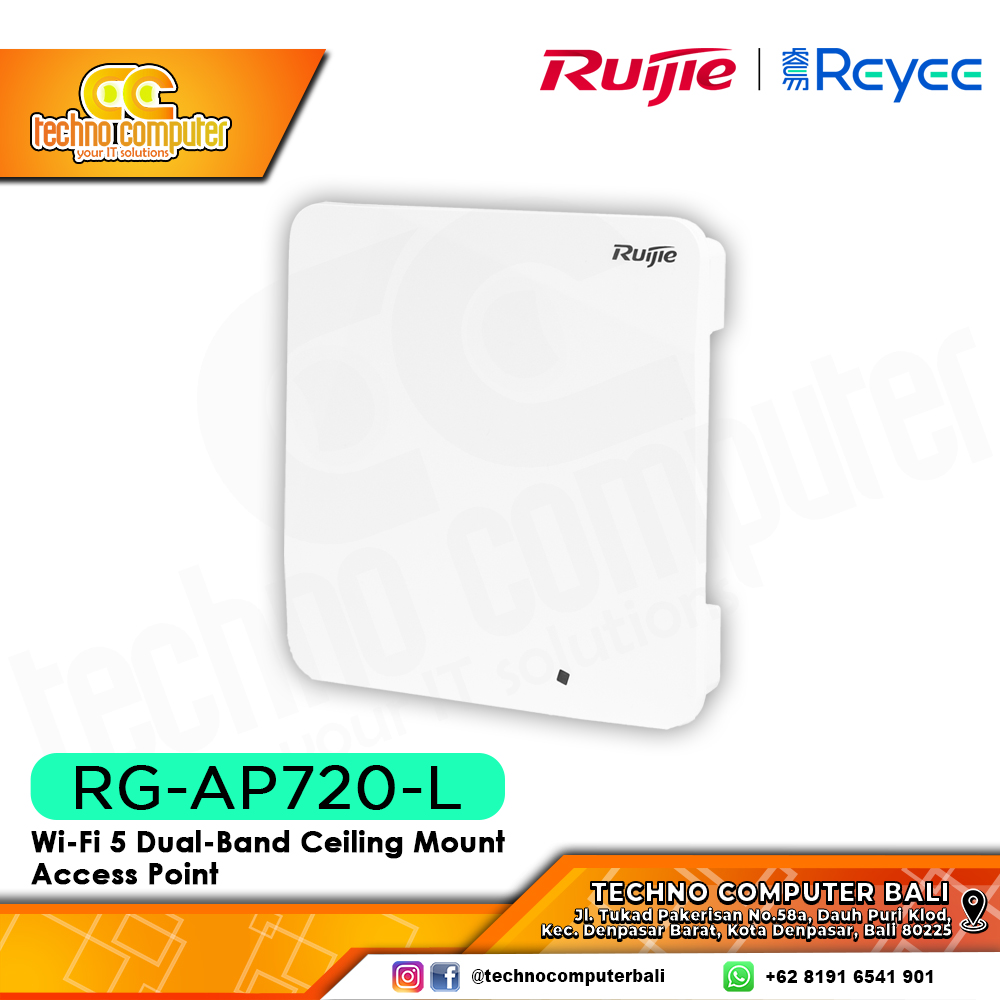 ACCESS POINT RUIJIE/REYEE RG-AP720-L Wi-Fi 5 Dual-Band Ceiling Mount Access Point
