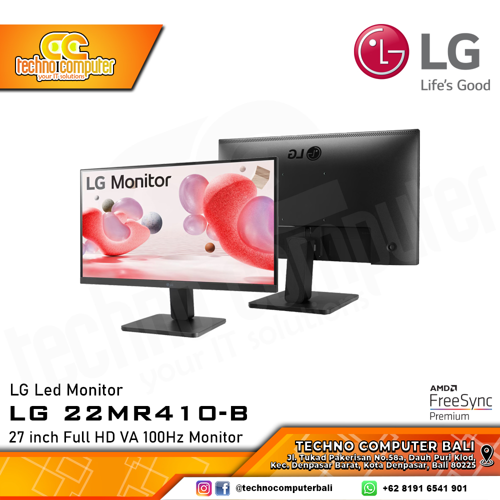 LG 22MR410-B LED Monitor - 22 inch, FHD (1920 x 1080), VA, 100Hz, 5ms