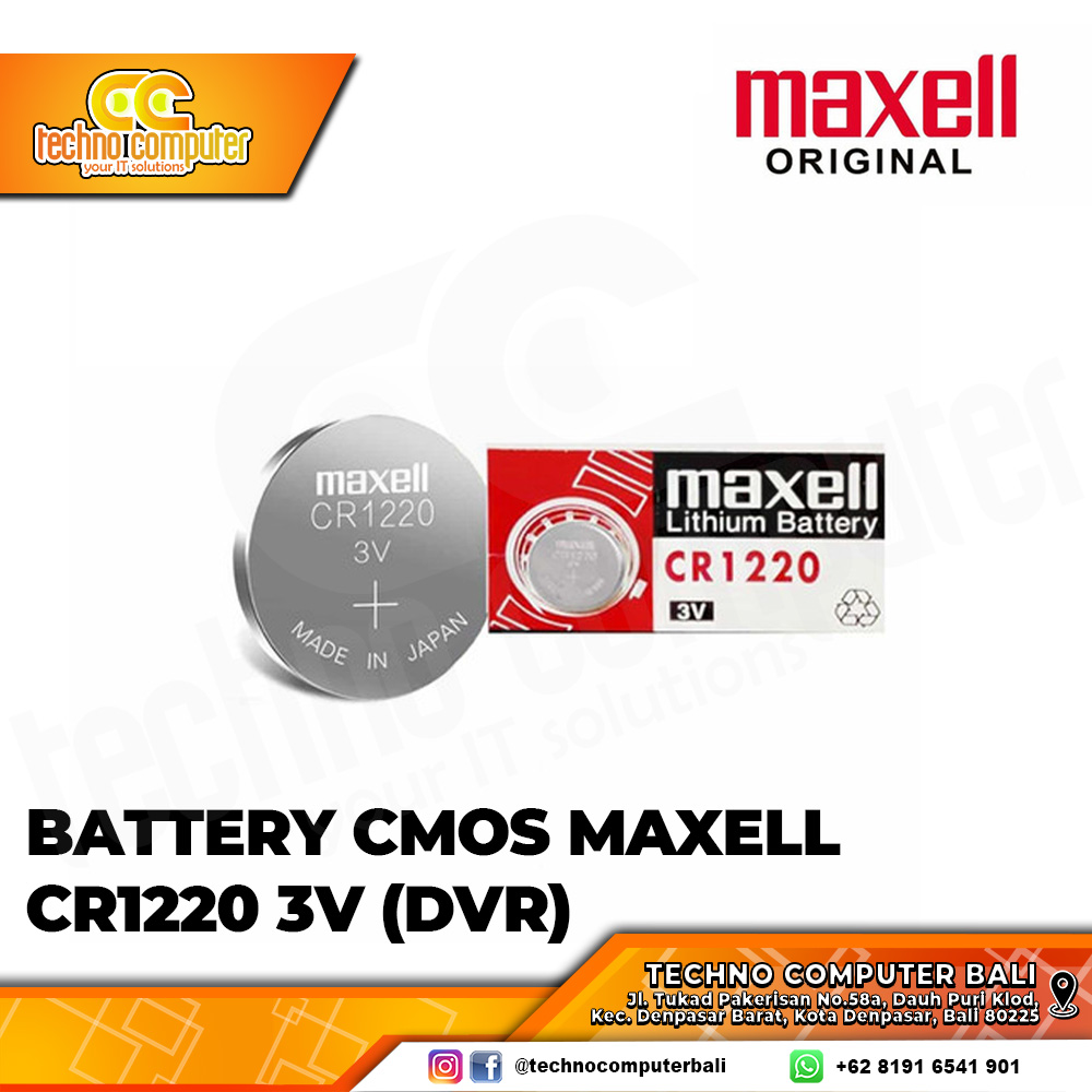 BATTERY CMOS MAXELL CR1220 3V (DVR)