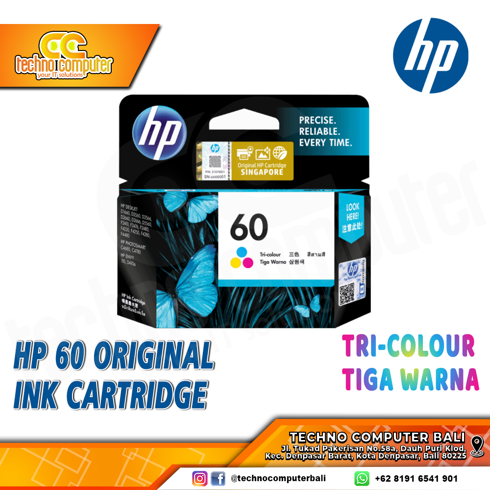 CARTRIDGE HP 60 COLOR Original Ink Cartridge