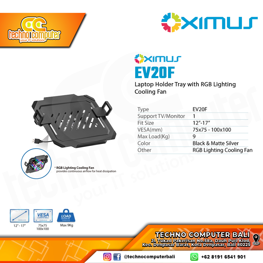 Bracket Laptop Notebook OXIMUS EV20F Holder Stand Plate for Notebook